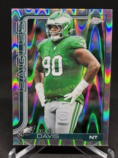 2025 Topps Chrome - #249 Jordan Davis (RayWave Refractor)