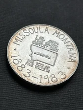Ultra Rare 1983 Whitley Mint Missoula Montana  Vintage 1oz 999 Silver Round