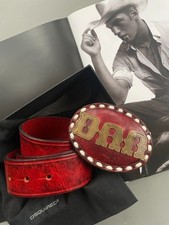 Difficile da ottenere!_Cintura Vintage Primavera 2006 Dsquared2 Classic Western Dan_vendita al dettaglio $655