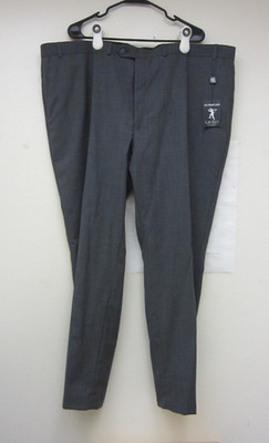New $190 Ralph Lauren Mens Edgewood Grey Classic Wool Ultra-flex Pants 48x32