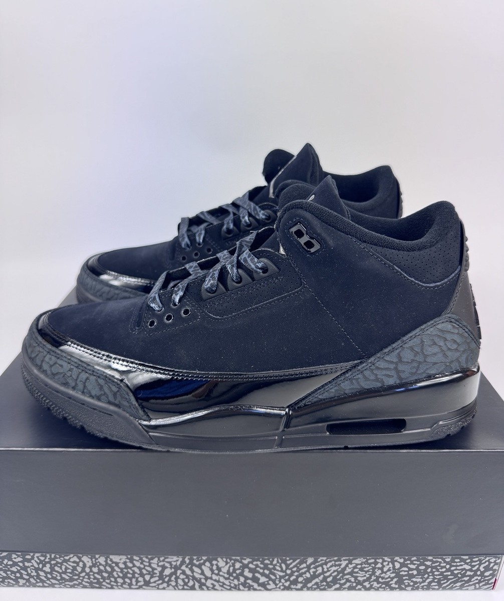 Size 12 - Air Jordan 3 Retro Black Cat for sale online | eBay