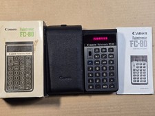 Canon FC-80 Palmtronic Vintage Calculator Near MINT W/Manual Works Great