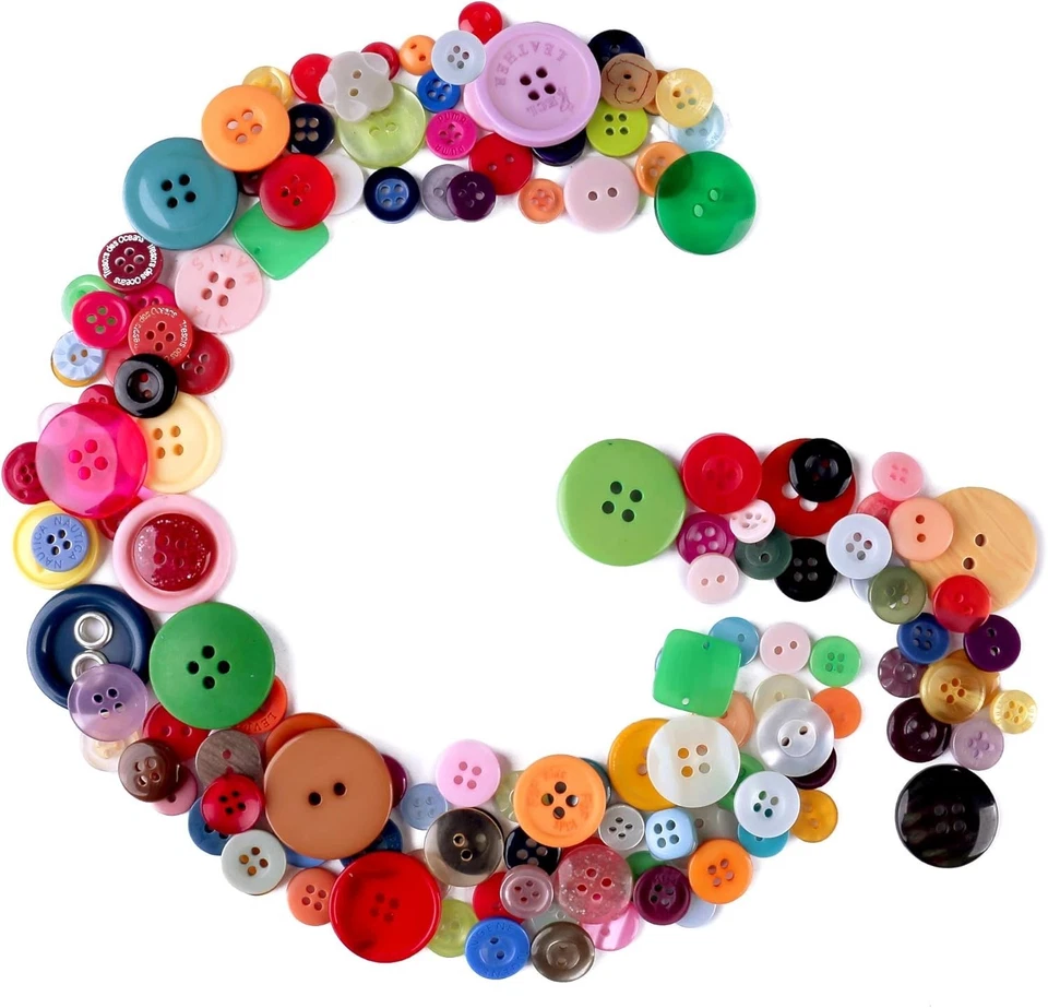 1500 Pcs Waterproof Round Resin Buttons - Assorted Colors for Crafts & Sewing - Image 4 of 4