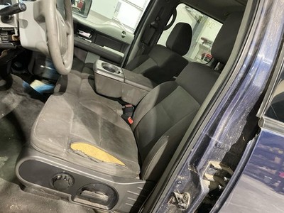 04-08 F150 Front Seat New Style LH manual clothDark Flint-ME **RIPPED**