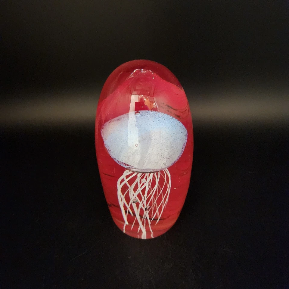 "Pisapapeles de medusa brillante 6"" en vidrio" Foto 4 de 4