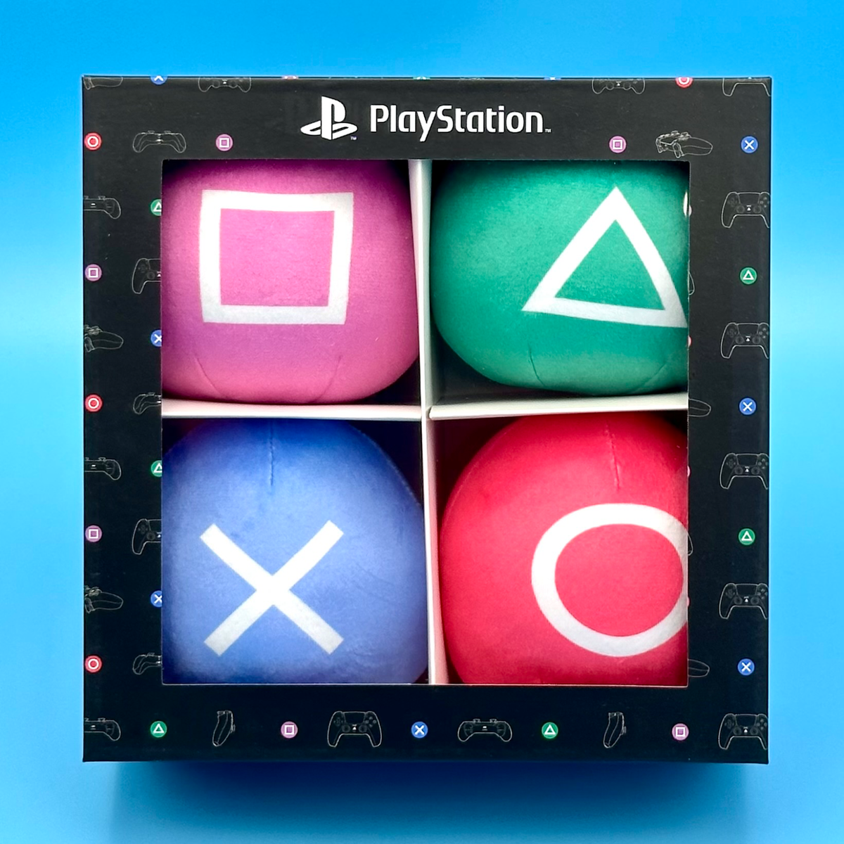 Sony PlayStation 3 4 5 Controller Buttons Shapes Plush Set of 4 in