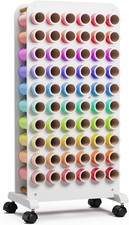 Craft Storage Trolley Rolling Craft Table w/ 60 Vinyl Roll Holder Crafting Cart