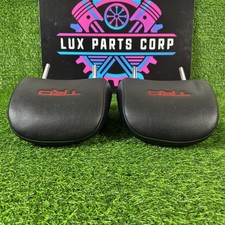 Toyota 4runner Trd Pro 14-24 Oem Front Seat Headrest Black Leather Red Stitching Toyota 4runner Trd Pro 14-24 Oem Front Seat Headrest Black Leather Red Stitching