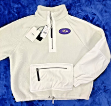 NWT Women's WEAR by Erin Andrews Baltimore Ravens Polar Fleece Quarter-Zip