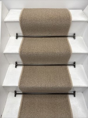 TEPPICH TREPPENLÄUFER 14 STUFEN, 50cm breit, strapazierfähig, bleichmittel reinigbar