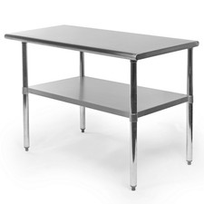 Commercial Stainless Steel Kitchen Food Prep Work Table - 24" x 48"