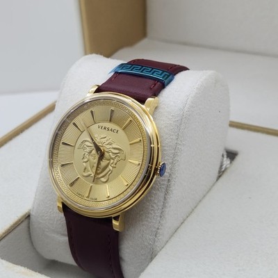 VERSACE 
V-Circle Strap Watch Versace V-Circle Gold Men main image 4