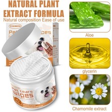 Gentle Pet Eye Wipes for Dogs and Cats Tear Stain Remover 10 Count Value Pack