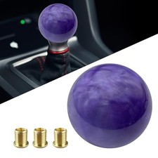Shift Knob Manual Gear, Shifter Knobs, Round Ball Weighted Stick Shifter Purple