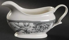 222 Fifth Adelaide Grey and White Gravy Boat 10295803