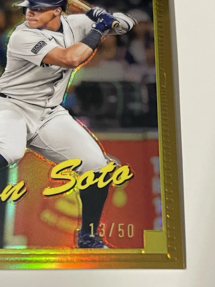 2024 Topps Finest - What If…1993 Finest Prototypes Juan Soto Gold Refractor /50 - Image 2 of 3