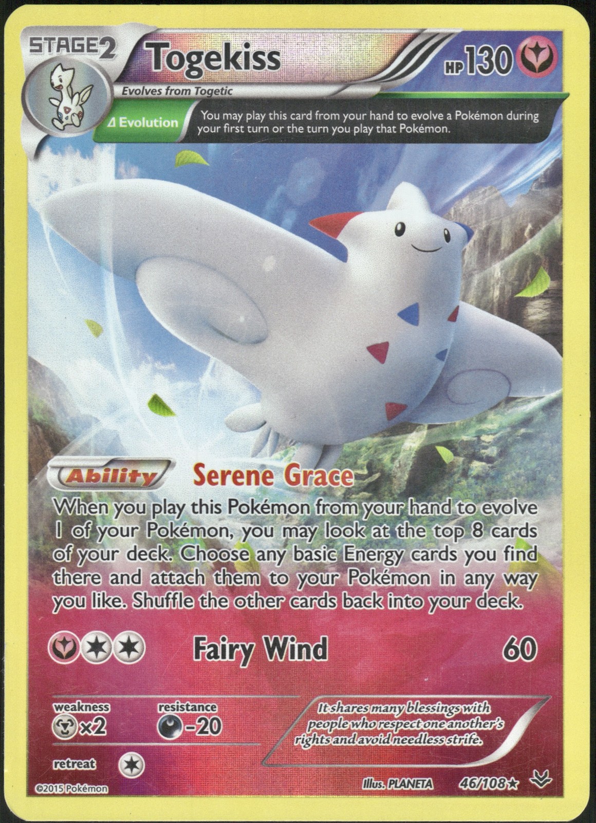 Togekiss (Delta) #46/108 XY - Roaring Skies Lightly played - Pokemon Card