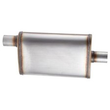 Universal 409 Stainless Muffler Straight-Through Performance Muffler 2"