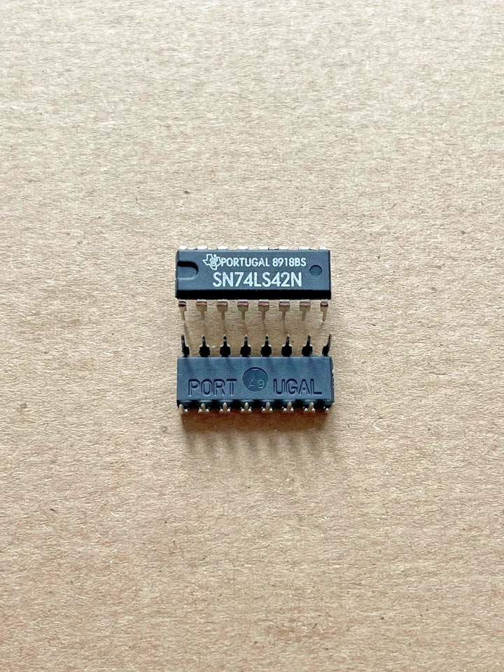 10 Stück Integrierte Schaltung - SN74LS42N - TI (Texas Instruments) - DIP16 - Bild 1 von 1