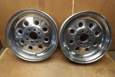 Weld 4 Lug Draglite 15 x 3-1/2 Racing Wheels dual bolt patten 4-1/4 & 4-1/2 Pair