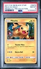 2017 POKEMON SM BLACK STAR PROMO SHINING LEGENDS PIN COLL PIKACHU-HOLO PSA 8