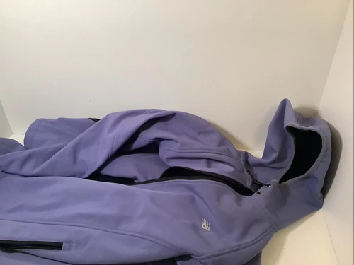 Women’s New Balance Water Resistant Zipper W/hood Jacket Size Lg Preowned - Picture 7 of 7