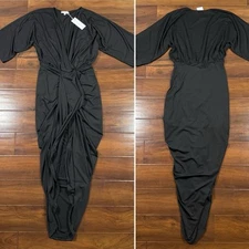 NEW Baltic Born Women's Size Medium Black Mimi Midi Dress
