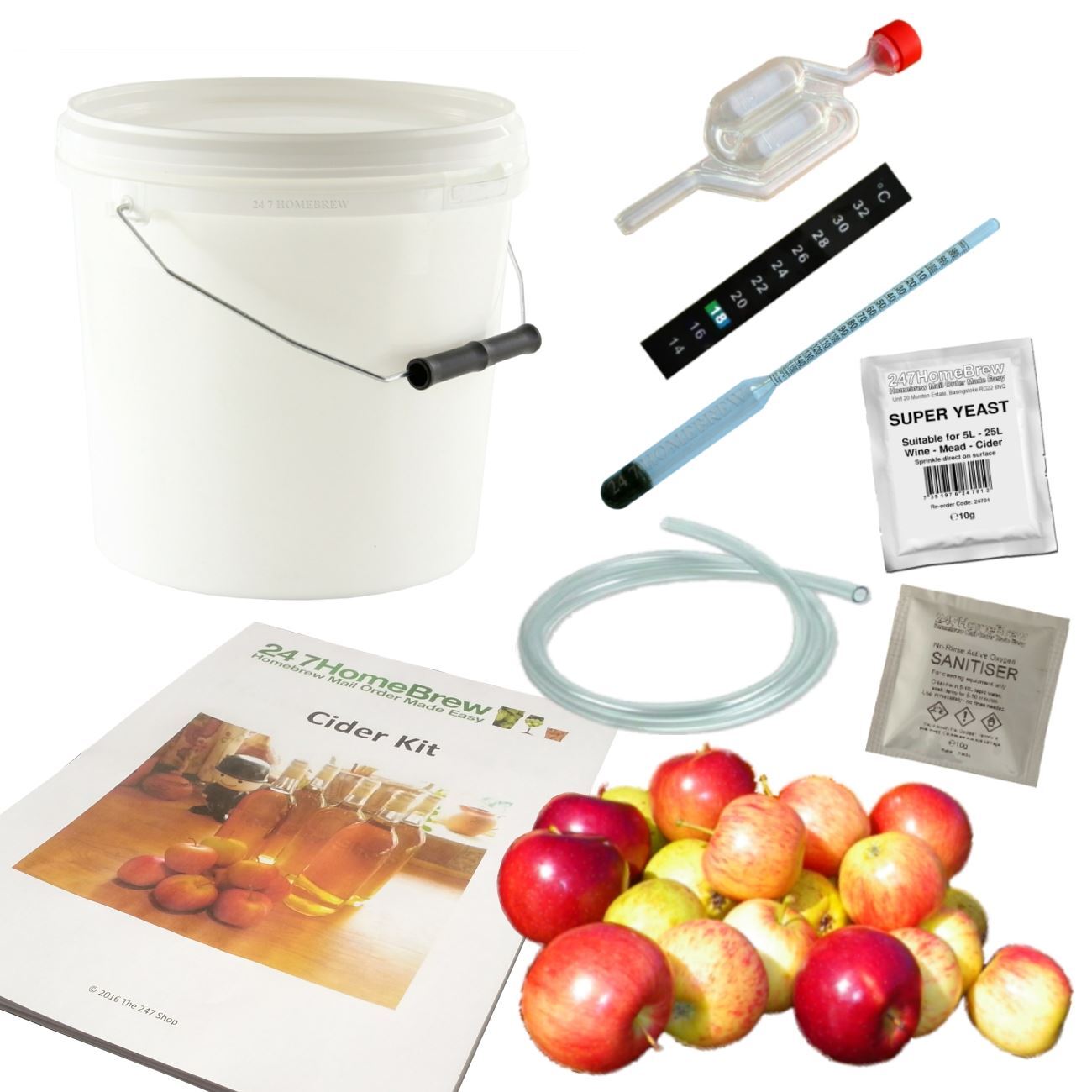 Turbo Cider Making Starter Kit Full Homebrew - 5L/1 Gallon Beer Wine Mead