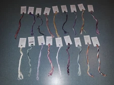 RARE NEW LOT of 18 SIX STRAND SWEETS HAND DYED BY JESSICA BURR FLOSS THREAD