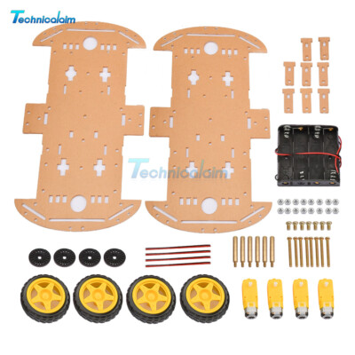 4WD Robot Smart Car Single / Double Layer Kits Toy Car DIY Kits For Arduino