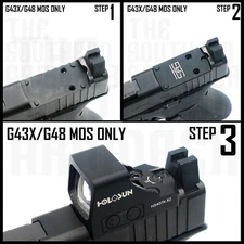 ADAPTER PLATE FOR HOLOSUN® 407K 507K TO FIT GLOCK® 43X MOS 48 MOS