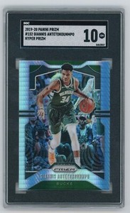 2019-20 Panini Prizm #152 GIANNIS ANTETOKOUNMPO Hyper Prizm SGC 10