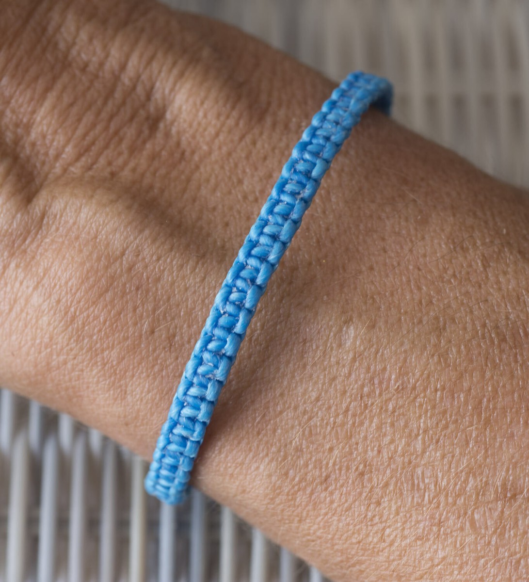 Bracelet Brésilien Tressé En Fil De Coton Ciré - Couleurs Rose Foncé Et Multicolore - Unisexe