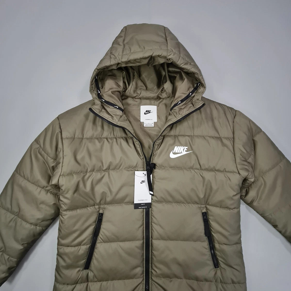 Nike Sportswear Therma-Fit Repel Green Parka Jacket DJ6999 222 Size Small