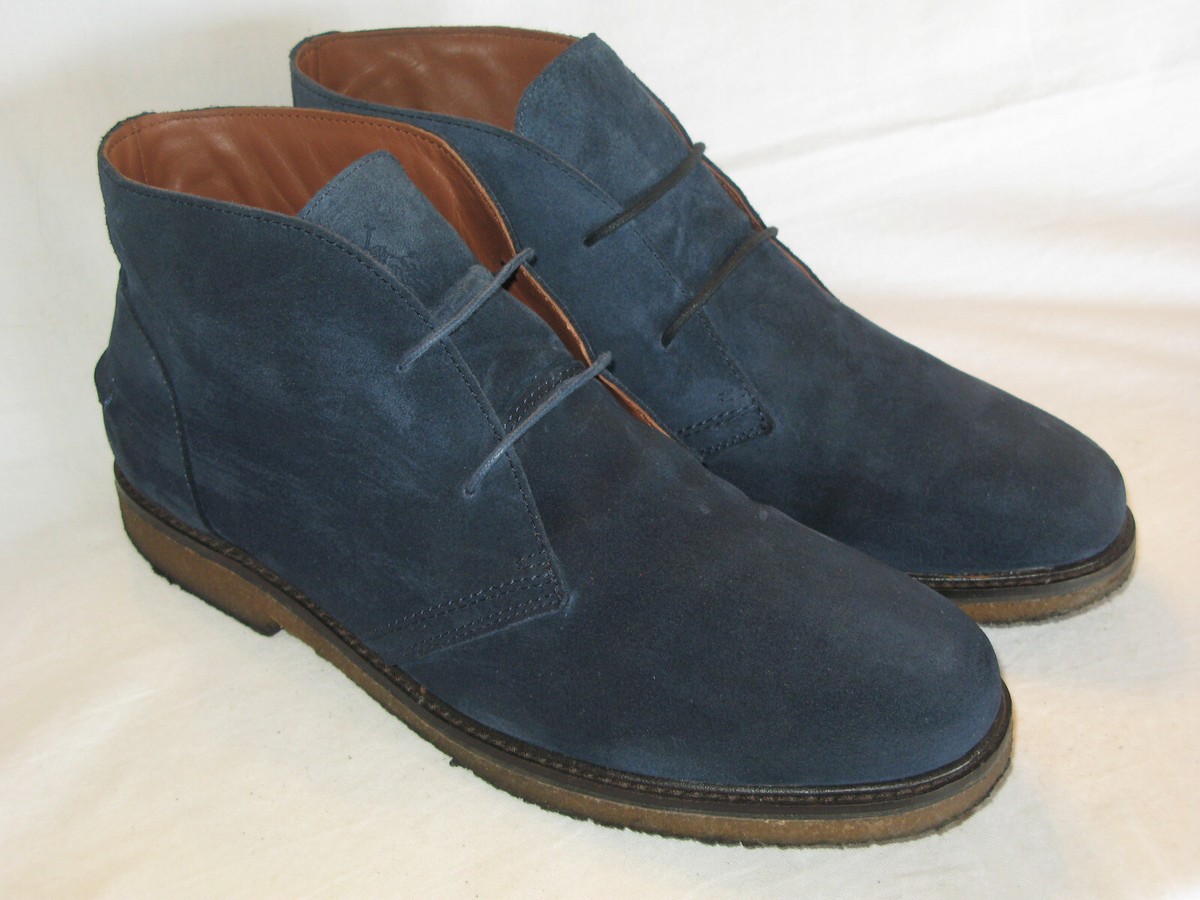 Polo Ralph Lauren Chukka Boots Mens 11D Blue Leather Marlow Lace-Up Almond Toe Amazon.com | POLO RALPH LAUREN Mens Ranger Mid Suede & Twill  main image 2