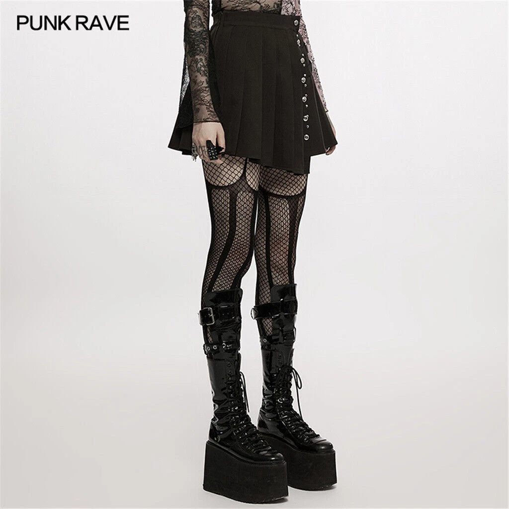 Asymmetric plaid lace top up tight skirted leggings
