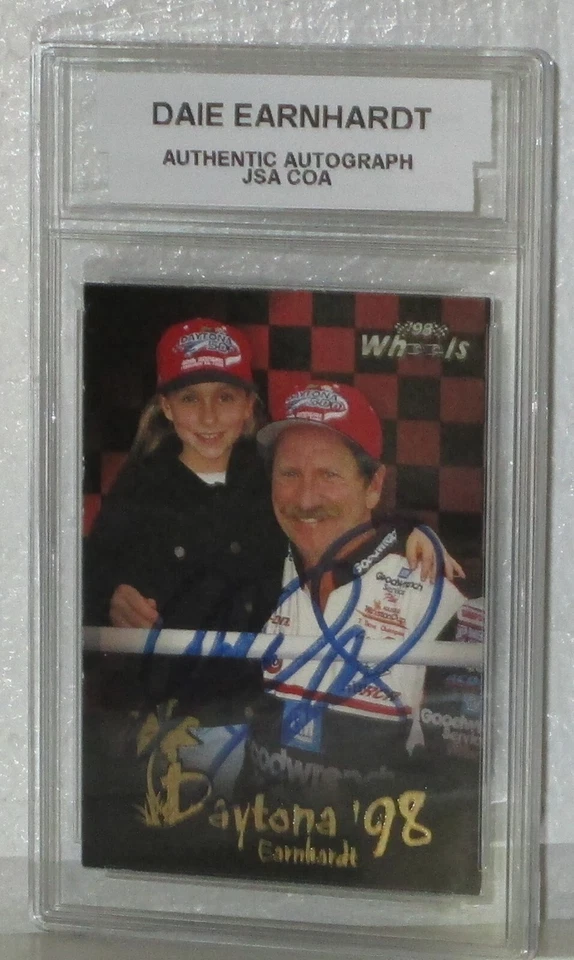 1993 WHEELS DALE EARNHARDT AUTOGRAPHED DAYTONA 98 CARD#83 JSA/COA AUTHENTIC AUTO - Image 4 of 4
