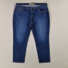 Old Navy Size 14 Boyfriend Jeans Dark Wash Stretch Modern Current