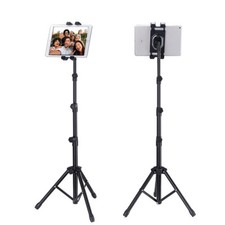 for iPad Tripod Stand Holder Indoor Outdoor Foldable Floor Mount Tablet Stand