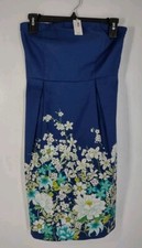 NWT Old Navy Strapless Dress Women's Size 2 Cotton Blend Multicolor Floral
