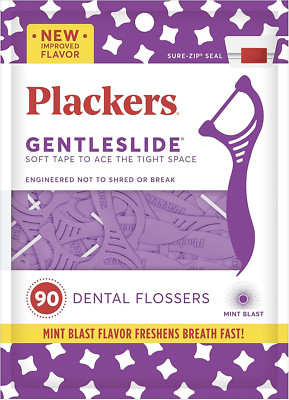 Plackers Gentleslide Zahnseide (Packung mit 1 x 90 Stück)