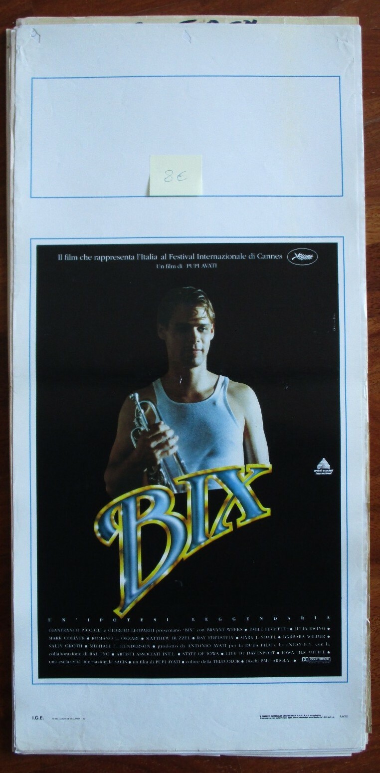Locandina originale film Bix (1991) - Regia di Pupi Avati