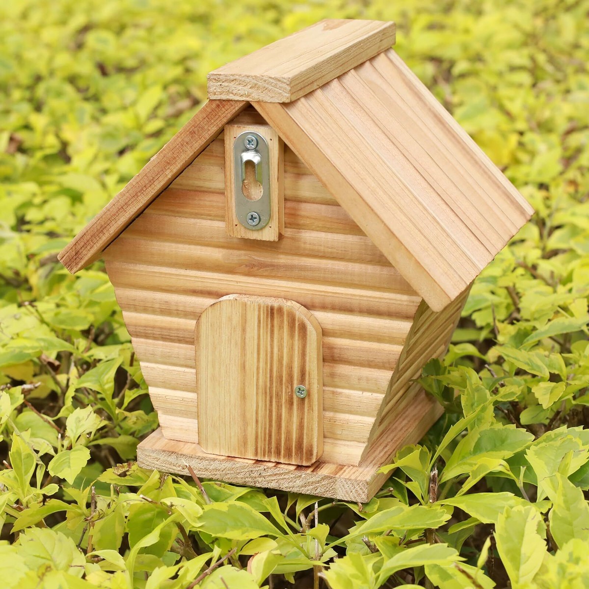 STARSWR Vogelhaus Aus Holz Mit 3 Einfluglöchern – Für Meisen, Finken & Co., Wetterfest, 30x22 Cm