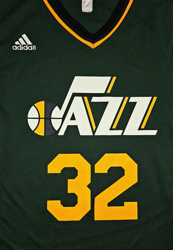 Adidas Karl Malone Utah Jazz Replica Alternative Jersey - Green - Men’s Medium - Picture 4 of 9