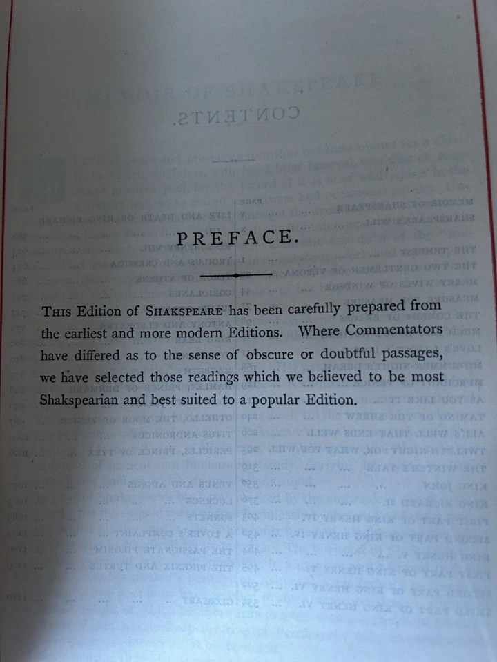 Vintage 1880s WORKS OF SHAKSPEARE Life, Glossary, Etc. Antique SHAKESPEARE RARE - Image 4 of 4