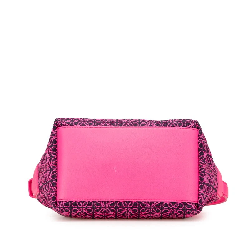 Borsa a mano Loewe Anagram pelle jacquard cubi donna rosa taglia unica autentica