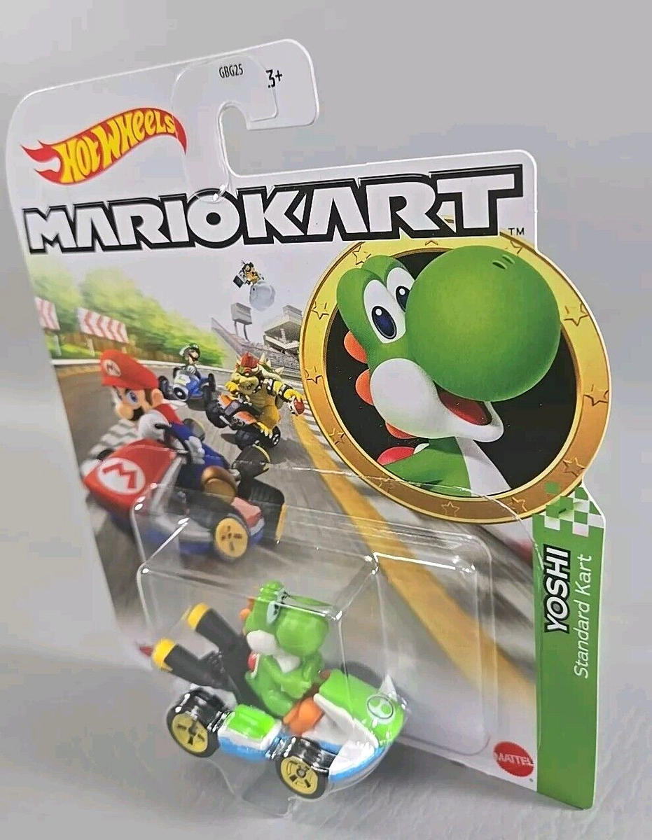 Hot Wheels - Mario Kart Green Yoshi - Standard Kart Brand -NEW