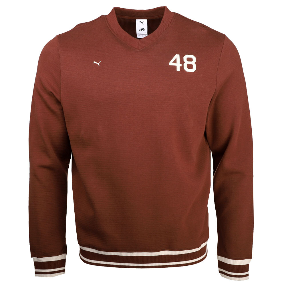 Толстовка Puma X Brooklyn Circus VNeck мужская коричневая 63071665