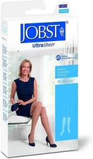 JOBST UltraSheer Natural Knee High Closed Toe Medium Petite 15-20mmHg 119605