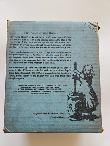 VINTAGE 1971 LITTLE HOUSE ON THE PRAIRIE Laura Ingalls Wilder Complete Boxed Set - Picture 5 of 5